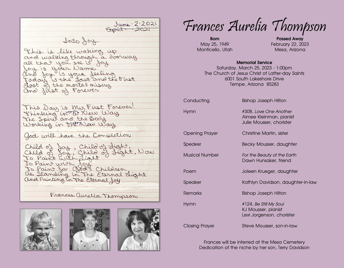 Frances Aurelia Thompson