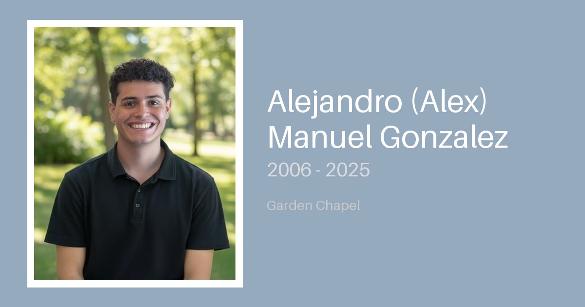 Alejandro (Alex) Manuel Gonzalez - Bunker Family Funerals
