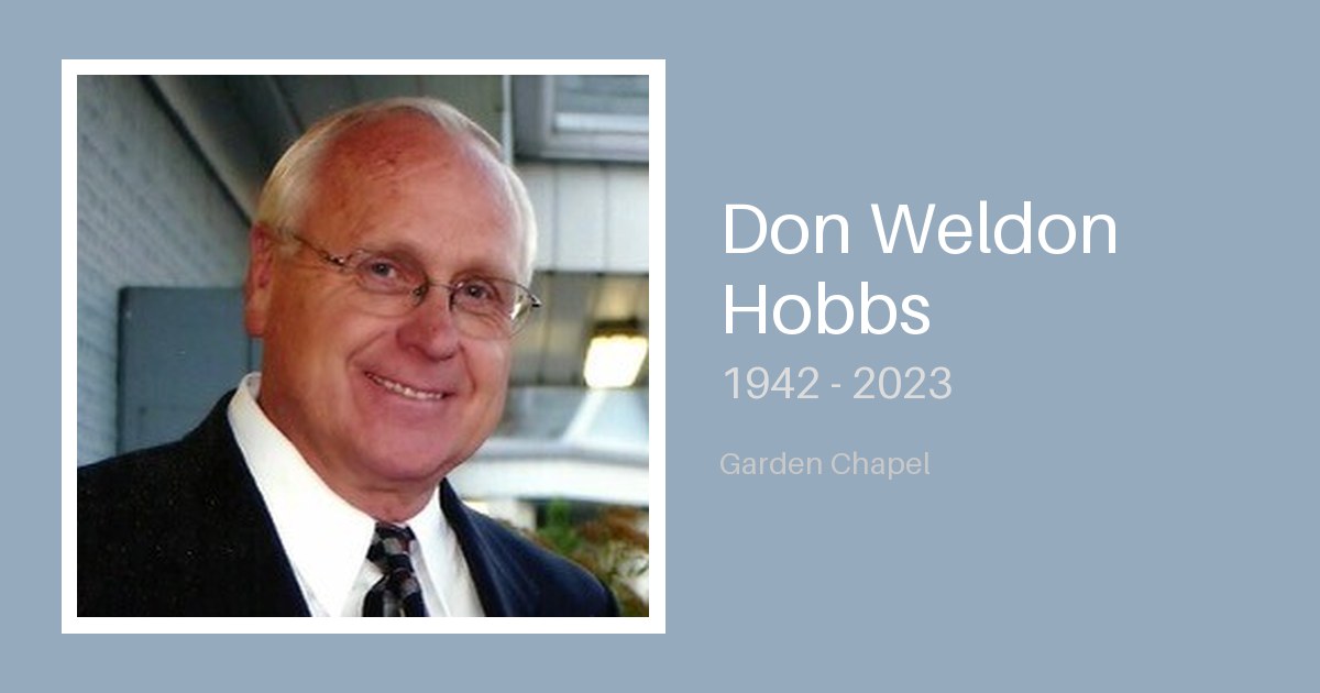 Don Weldon Hobbs - Bunker Family Funerals