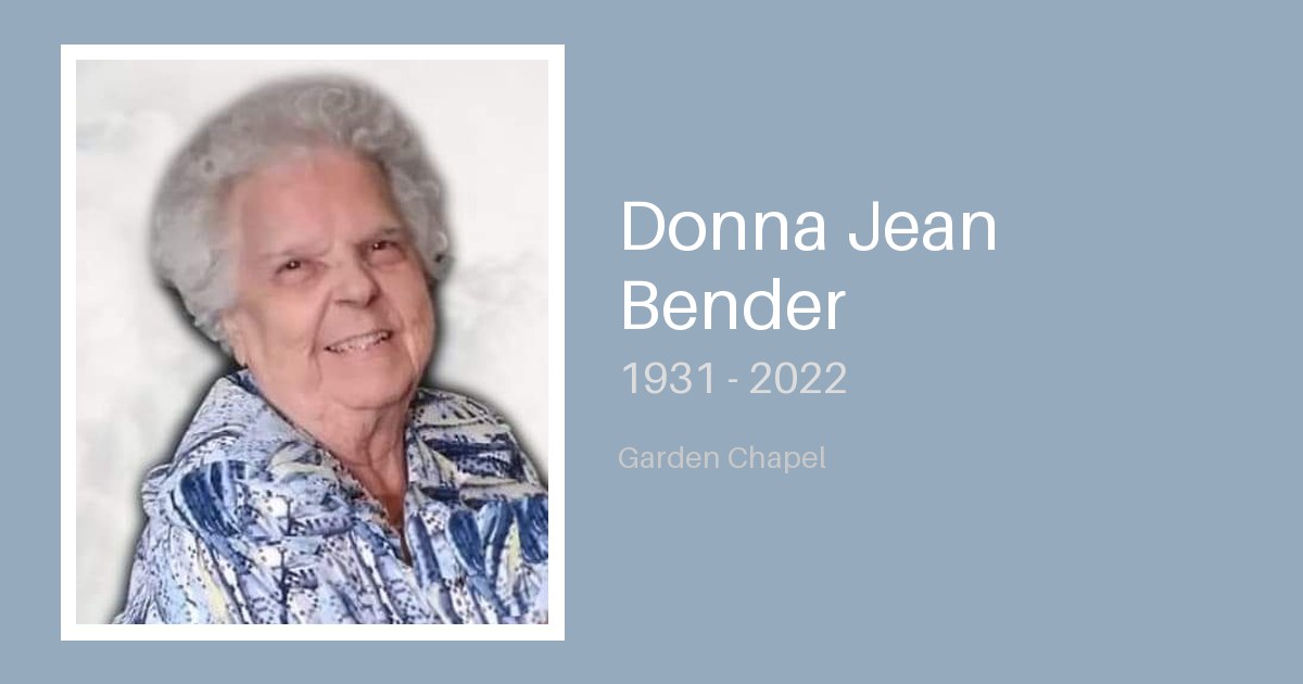 Donna Jean Bender - Bunker Family Funerals