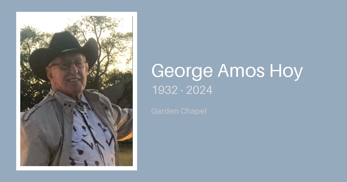 George Amos Hoy - Bunker Family Funerals