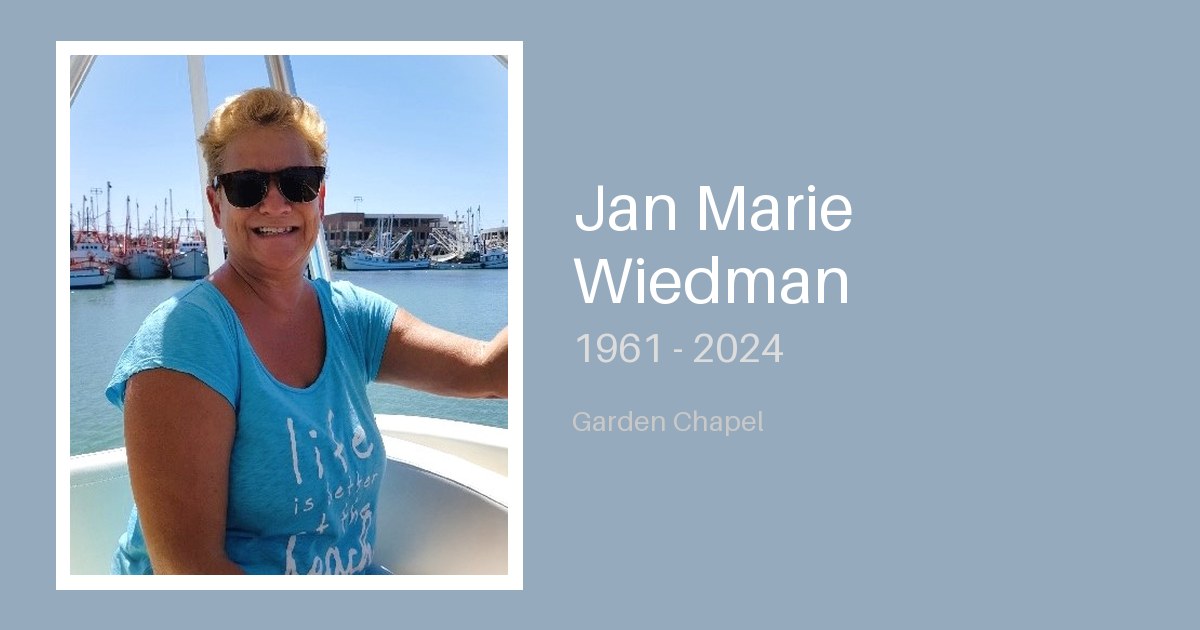 Jan Marie Wiedman - Bunker Family Funerals