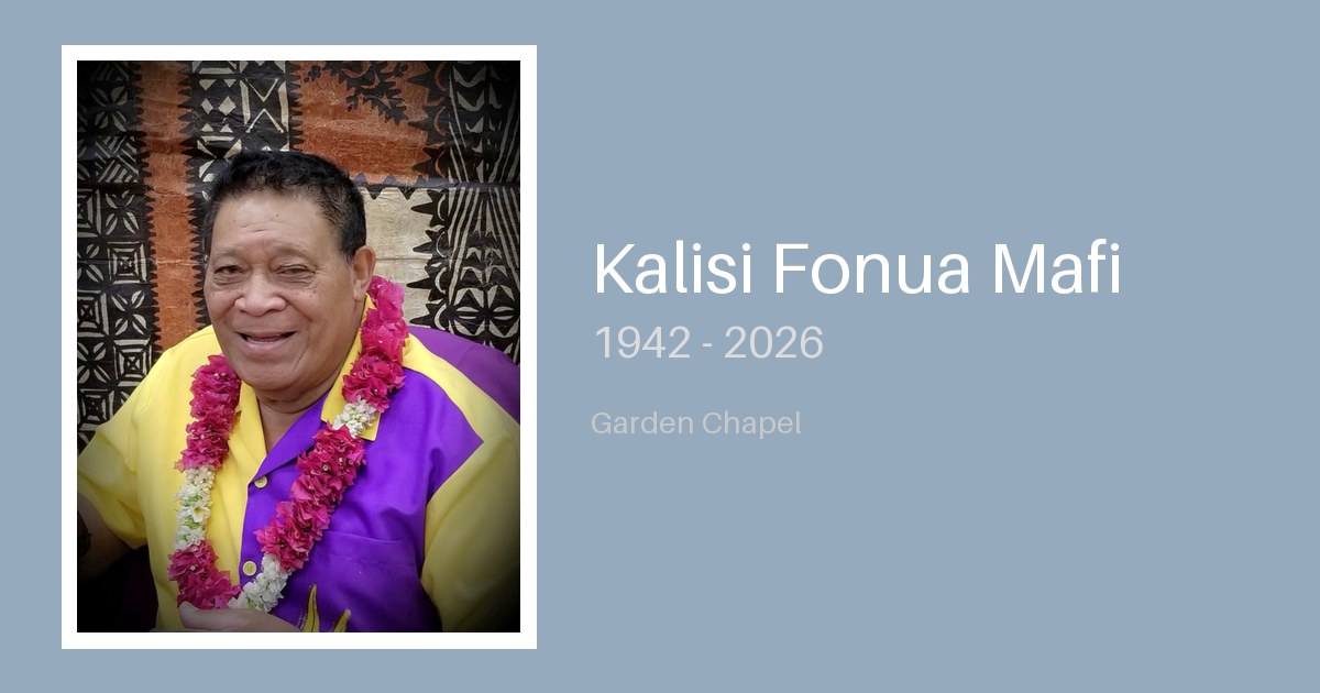 Kalisi Fonua Mafi - Bunker Family Funerals