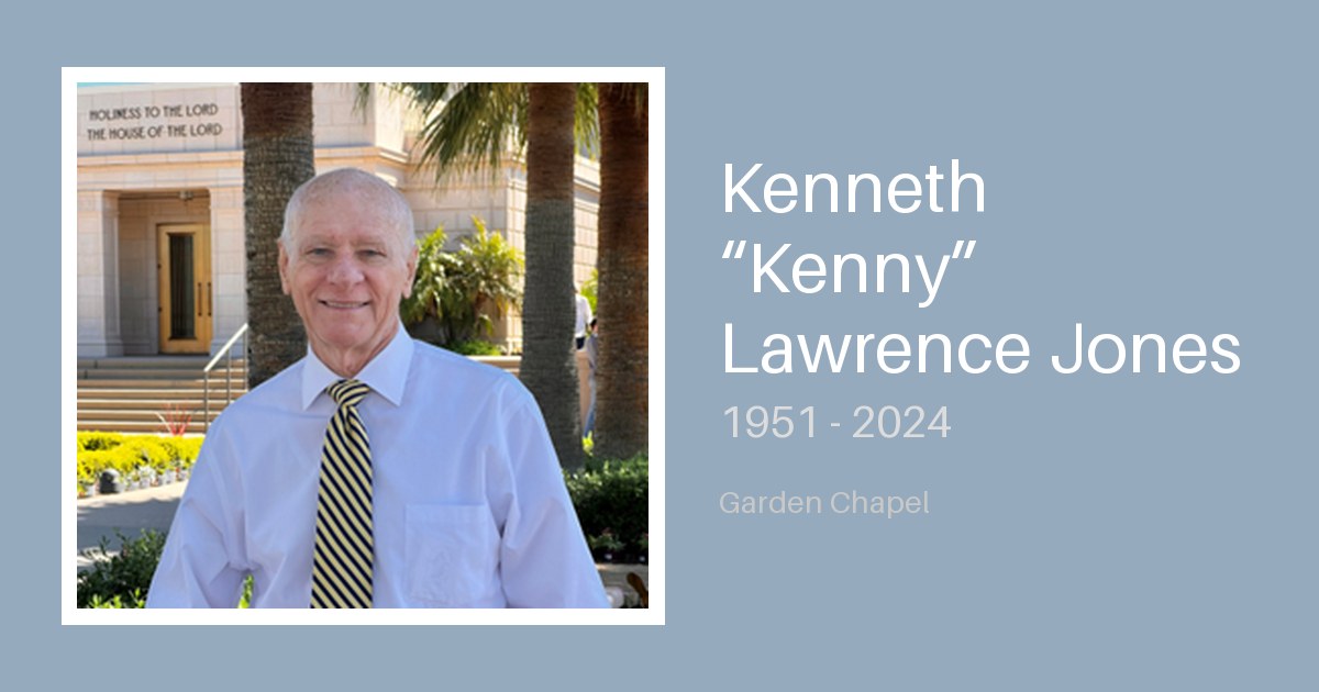 Kenneth “Kenny” Lawrence Jones - Bunker Family Funerals