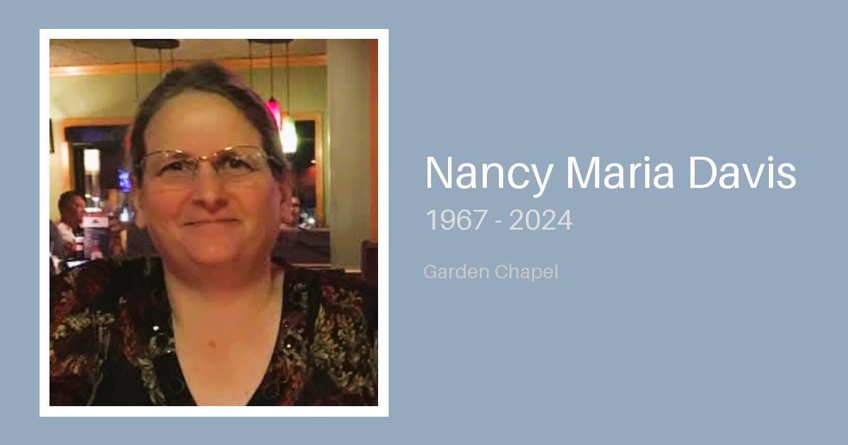 Nancy Maria Davis - Bunker Family Funerals