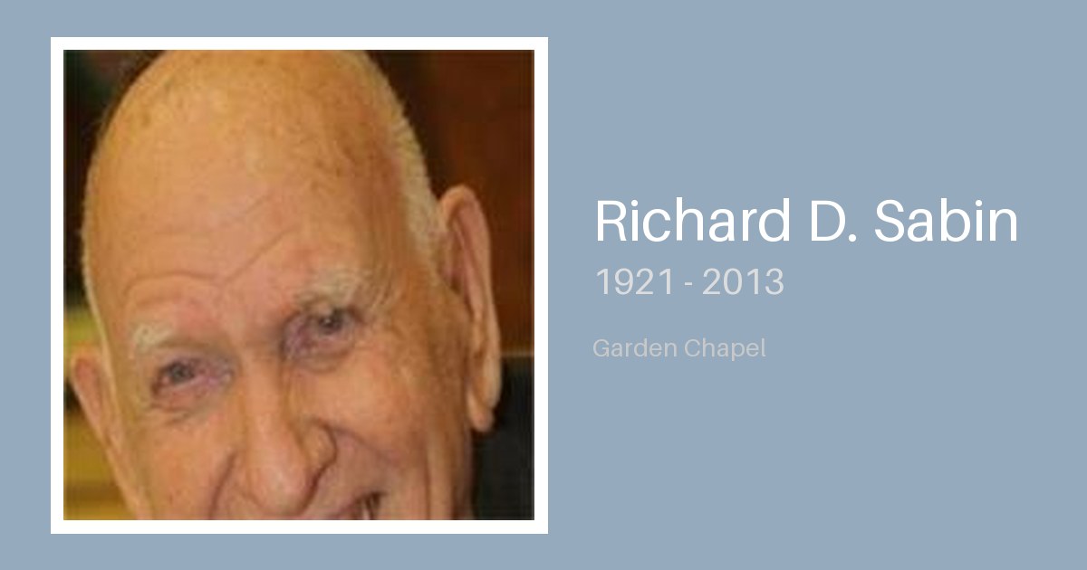 Richard D. Sabin - Bunker Family Funerals