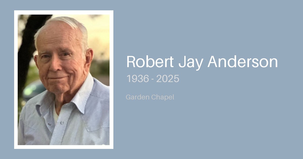 Robert Jay Anderson - Bunker Family Funerals