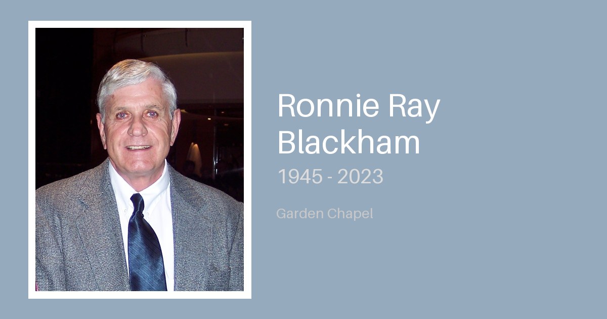 Ronnie Ray Blackham - Bunker Family Funerals