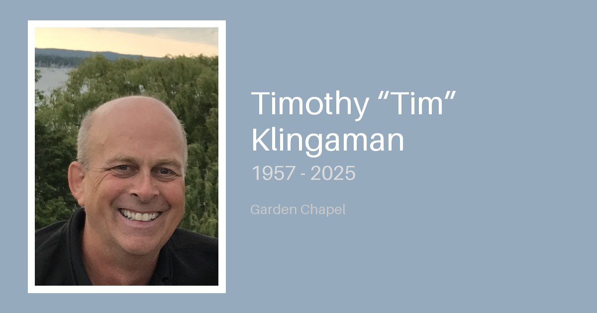 Timothy “Tim” Klingaman - Bunker Family Funerals