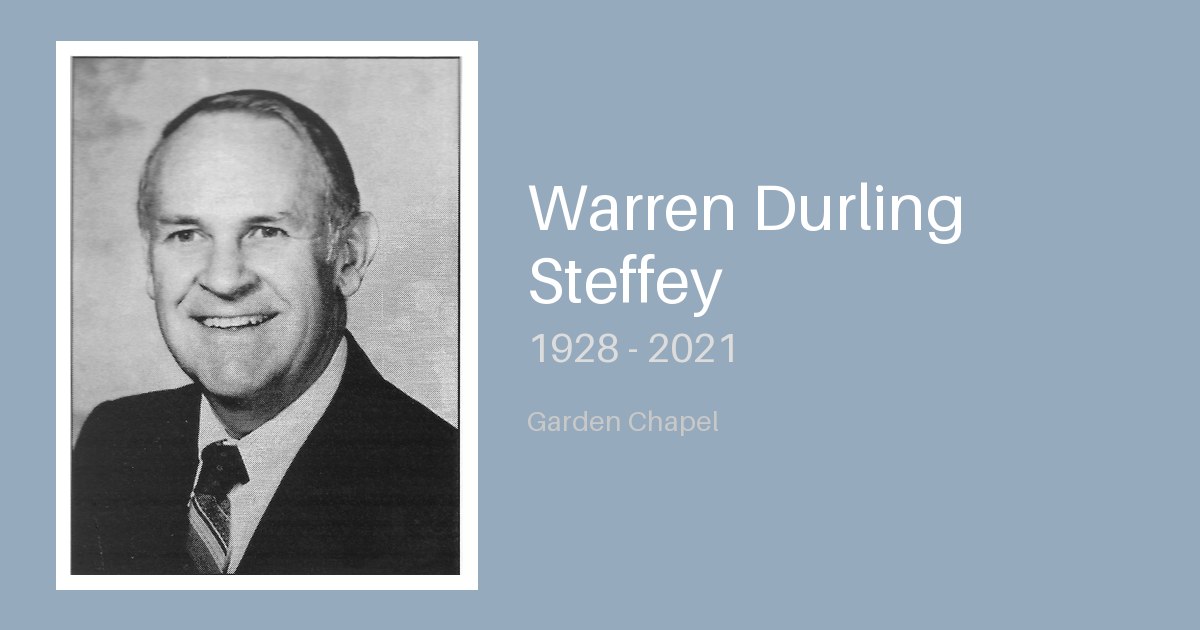 Warren Durling Steffey - Bunker Family Funerals